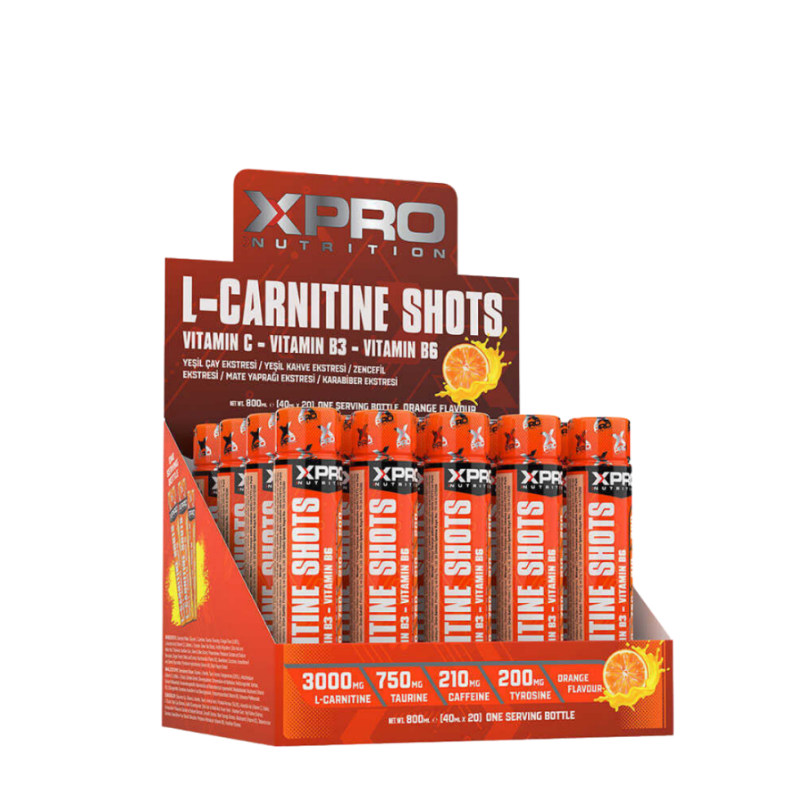 Xpro L-Carnitine Shot 3000mg 40ml x 20 Adet